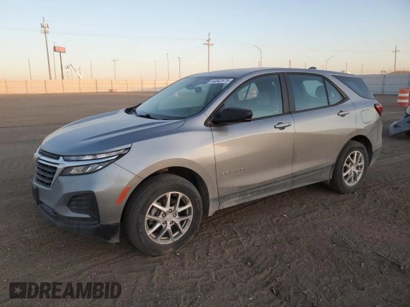 2024 Chevrolet Equinox LS with VIN 3GNAX5EG5RL157081, listed as a Copart auction lot 44542575 with 67,802 mi miles and Salvage Title. Bid and sale history available at carsss.com. Image 1.