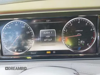 2014 Mercedes-Benz S-Class S 550 with VIN WDDUG8CB2EA057350, listed as a IAAI auction lot 41718815 with 67,137 mi miles. Bid and sale history available at carsss.com. Image 15.