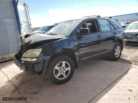 2003 Lexus RX 300 with VIN JTJGF10U630161993, listed as a Copart auction lot 43962205 with 233,526 mi miles and Salvage Title. Bid and sale history available at carsss.com. Image 1.