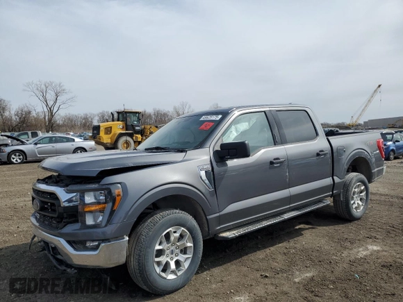 2023 Ford F-150 XL with VIN 1FTFW1E5XPKE35383, listed as a Copart auction lot 49625175 with 7,505 mi miles and Salvage Title. Bid and sale history available at carsss.com. Image 1.