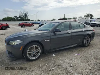 2015 BMW 5 Series 528i with VIN WBA5A5C57FD515745, listed as a Copart auction lot 61631625 with 78,457 mi miles and Salvage title. Bid and sale history available at DreamBid. Image 1.