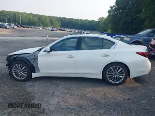 2023 Infiniti Q50 Luxe with VIN JN1EV7BP6PM512345, listed as a IAAI auction lot 42388297 with 11,204 mi miles and . Bid and sale history available at DreamBid. Image 14.