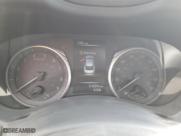 2019 Infiniti Q50 3.0t LUXE with VIN JN1EV7AP2KM543022, listed as a Copart auction lot 44221105 with 31,620 mi miles and Salvage Title. Bid and sale history available at carsss.com. Image 9.