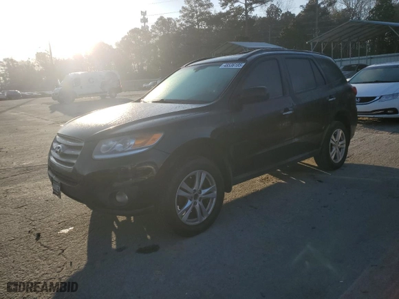 2012 Hyundai Santa Fe Limited with VIN 5XYZK4AG6CG140038, listed as a Copart auction lot 48536185 with 177,077 mi miles and Salvage Title. Bid and sale history available at carsss.com. Image 1.