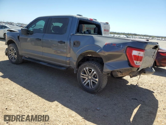 2021 Ford F-150 XL with VIN 1FTEW1EP3MKE81596, listed as a Copart auction lot 48502705 with 38,850 mi miles and Salvage title. Bid and sale history available at DreamBid. Image 2.