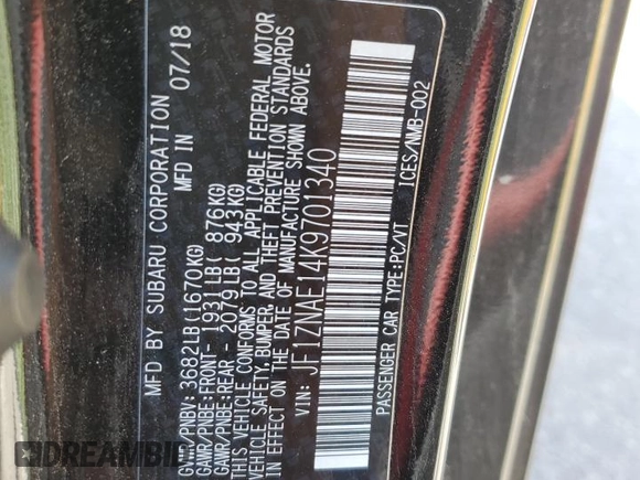 2019 Toyota 86 GT with VIN JF1ZNAE14K9701340, listed as a Copart auction lot 44517284 with 44,988 mi miles and Salvage Title. Bid and sale history available at carsss.com. Image 13.