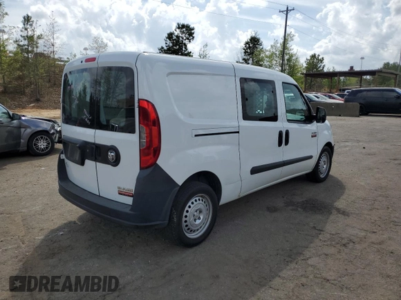 2016 Ram ProMaster City Cargo Tradesman with VIN ZFBERFAT2G6B20614, listed as a Copart auction lot 51107825 with 240,493 mi miles and Clean title. Bid and sale history available at DreamBid. Image 3.