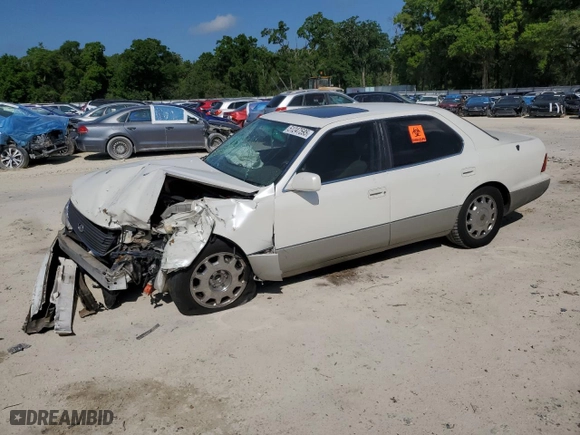 1997 Lexus LS 400 Luxury Sdn with VIN JT8BH28FXV0082735, listed as a Copart auction lot 51247595 with 226,148 mi miles and Salvage Title. Bid and sale history available at carsss.com. Image 1.