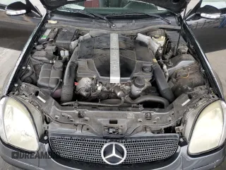 2001 Mercedes-Benz SLK-Class with VIN WDBKK65F51F206737, listed as a Copart auction lot 47884645 with 41,331 mi miles and Salvage Title. Bid and sale history available at carsss.com. Image 11.