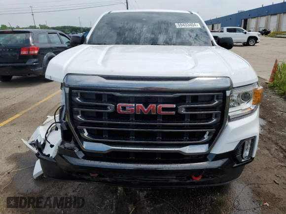 2021 GMC Canyon 4WD AT4 w/Cloth with VIN 1GTG6FEN8M1295482, listed as a Copart auction lot 59433404 with 34,637 mi miles and Non Repairable. Bid and sale history available at carsss.com. Image 5.