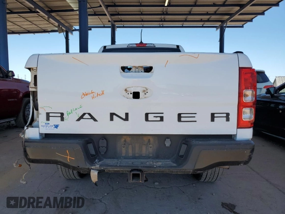 2021 Ford Ranger XL z VIN 1FTER1FH2MLD62298, wystawiony jako Copart lot #57224715 z przebiegiem 78 390 mil mil oraz Szkoda całkowita • Salvage title. Historia ofert i sprzedaży dostępna na DreamBid. Obrazek 6.
