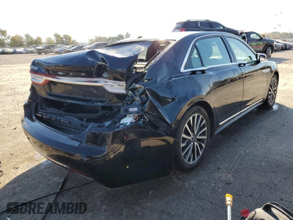 2017 Lincoln Continental Select with VIN 1LN6L9SK1H5637526, listed as a Copart auction lot 76267804 with 58,354 mi miles and Salvage Title. Bid and sale history available at carsss.com. Image 3.