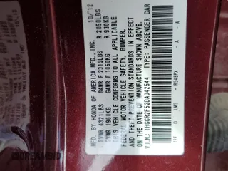 2013 Honda Accord Sport with VIN 1HGCR2F52DA042544, listed as a Copart auction lot 49761335 with 104,193 mi miles and Clean Title. Bid and sale history available at DreamBid. Image 12.