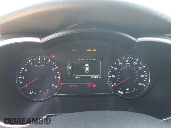 2015 Kia Optima SX Turbo with VIN 5XXGR4A63FG517153, listed as a Copart auction lot 65068985 with 153,482 mi miles and Salvage title. Bid and sale history available at DreamBid. Image 9.