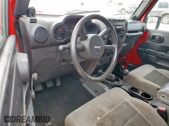 2008 Jeep Wrangler X with VIN 1J4FA24188L503687, listed as a Copart auction lot 61810715 with 117,489 mi miles and Salvage title. Bid and sale history available at DreamBid. Image 8.