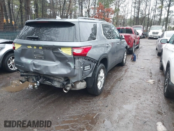2019 Chevrolet Traverse LT Cloth with VIN 1GNEVGKW9KJ106775, listed as a IAAI auction lot 41223117 with 61,283 mi miles. Bid and sale history available at carsss.com. Image 4.
