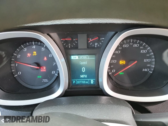 2017 Chevrolet Equinox LS with VIN 2GNALBEK0H6104306, listed as a Copart auction lot 49869795 with 207,769 mi miles and Salvage Title. Bid and sale history available at carsss.com. Image 9.