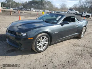 2015 Chevrolet Camaro LT with VIN 2G1FD3D32F9153541, listed as a Copart auction lot 43527785 with 64,168 mi miles and Salvage Title. Bid and sale history available at carsss.com. Image 1.