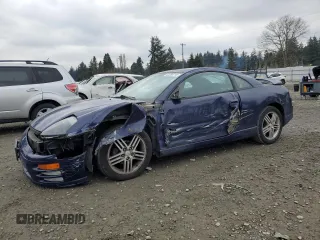 2000 Mitsubishi Eclipse GT with VIN 4A3AC54L9YE148589, listed as a Copart auction lot 42258715 with 190,346 mi miles and Salvage Title. Bid and sale history available at carsss.com. Image 1.
