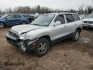 2004 Hyundai Santa Fe GLS with VIN KM8SC73D94U617141, listed as a Copart auction lot 46931565 with 120,192 mi miles and Salvage Title. Bid and sale history available at carsss.com. Image 1.