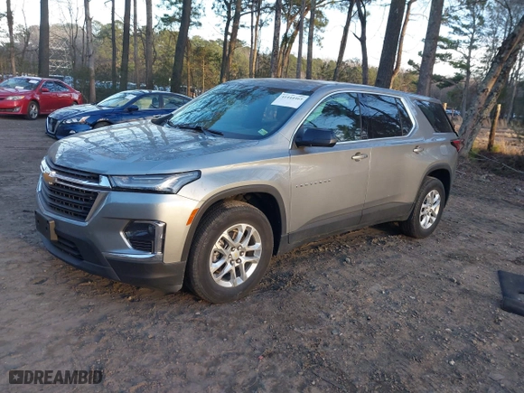 2023 Chevrolet Traverse LS with VIN 1GNERFKW7PJ135438, listed as a IAAI auction lot 41444469 with 21,374 mi miles. Bid and sale history available at carsss.com. Image 18.