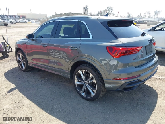 2020 Audi Q3 S line Premium Plus with VIN WA1EECF39L1060779, listed as a IAAI auction lot 41985997 with 46,422 mi miles. Bid and sale history available at carsss.com. Image 3.