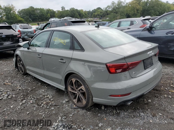 2021 Audi A3 Sedan S line Premium with VIN WAUBEGFF3LA097947, listed as a Copart auction lot 68297663 with 47,633 mi miles and Salvage Title. Bid and sale history available at carsss.com. Image 2.