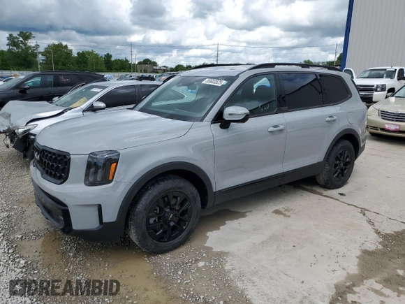 2024 Kia Telluride SX X-Line z VIN 5XYP5DGC3RG486771, wystawiony jako Copart lot #55603525 z przebiegiem 14 188 mil mil oraz Szkoda całkowita • Salvage title. Historia ofert i sprzedaży dostępna na DreamBid. Obrazek 1.
