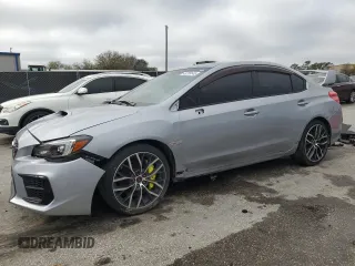 2020 Subaru WRX STI with VIN JF1VA2E6XL9820653, listed as a Copart auction lot 46709145 with 13,134 mi miles and Salvage Title. Bid and sale history available at carsss.com. Image 1.