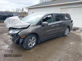 2019 Honda Odyssey EX with VIN 5FNRL6H50KB097304, listed as a IAAI auction lot 41659899 with 128,641 mi miles. Bid and sale history available at carsss.com. Image 22.