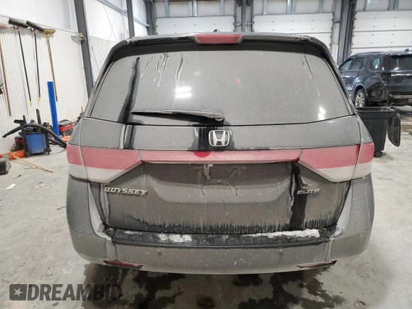 2016 Honda Odyssey Touring Elite with VIN 5FNRL5H95GB153547, listed as a Copart auction lot 45318635 with Not Provided miles and Salvage Title. Bid and sale history available at carsss.com. Image 6.