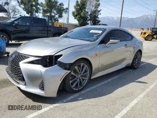 2022 Lexus RC with VIN JTHGZ5BCXN5025036, listed as a Copart auction lot 50102145 with 53,523 mi miles and Salvage Title. Bid and sale history available at carsss.com. Image 1.
