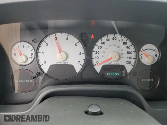 2008 Dodge 1500 ST with VIN 1D7HA16K88J236499, listed as a Copart auction lot 41834175 with 159,595 mi miles and Salvage Title. Bid and sale history available at DreamBid. Image 9.