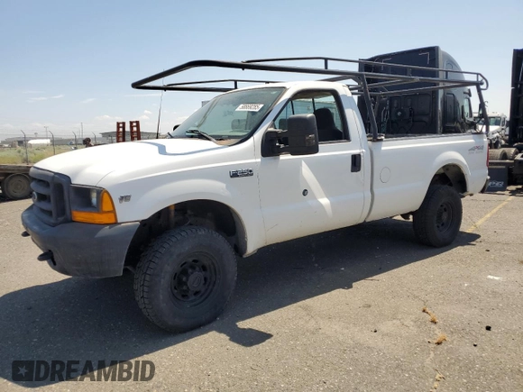 1999 Ford F-250 XL with VIN 1FTNF21L2XEE17853, listed as a Copart auction lot 58869285 with 140,220 mi miles and Clean title. Bid and sale history available at DreamBid. Image 1.