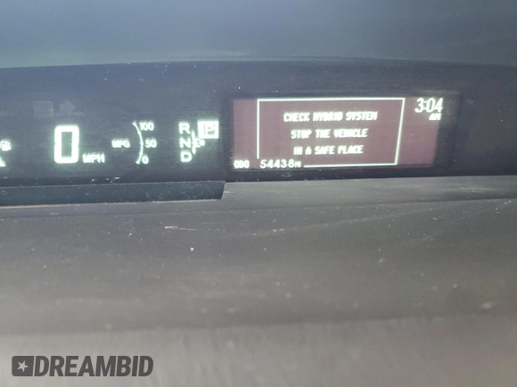 2015 Toyota Prius Four with VIN JTDKN3DU2F0458379, listed as a Copart auction lot 55155375 with 54,438 mi miles and Salvage Title. Bid and sale history available at carsss.com. Image 9.