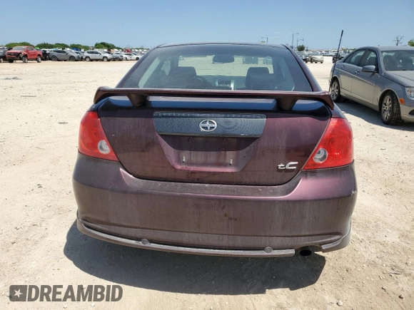 2007 Scion tC Spec with VIN JTKDE167970184208, listed as a Copart auction lot 52399535 with 158,416 mi miles and Salvage Title. Bid and sale history available at carsss.com. Image 6.