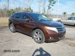 2013 Toyota Venza LE with VIN 4T3BK3BB0DU090223, listed as a IAAI auction lot 41452615 with 164,666 mi miles. Bid and sale history available at carsss.com. Image 1.