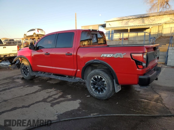2021 Nissan Titan Pro-4X z VIN 1N6AA1ED0MN512723, wystawiony jako Copart lot #83922304 z przebiegiem 41 649 mil mil oraz Szkoda całkowita • Salvage title. Historia ofert i sprzedaży dostępna na DreamBid. Obrazek 2.