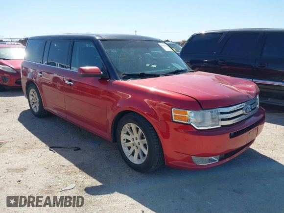 2009 Ford Flex SEL with VIN 2FMDK52C89BA77688, listed as a IAAI auction lot 41763979 with 196,989 mi miles. Bid and sale history available at carsss.com. Image 1.