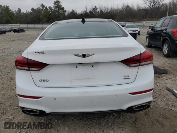 2019 Genesis G80 3.8L z VIN KMHGN4JE4KU290817, wystawiony jako Copart lot #44030005 z przebiegiem 61 008 mil mil oraz Szkoda całkowita • Salvage title. Historia ofert i sprzedaży dostępna na DreamBid. Obrazek 6.
