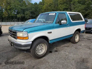 1995 Ford Bronco Custom with VIN 1FMEU15H6SLA81758, listed as a Copart auction lot 74821064 with 0 mi miles and Salvage Title. Bid and sale history available at carsss.com. Image 1.