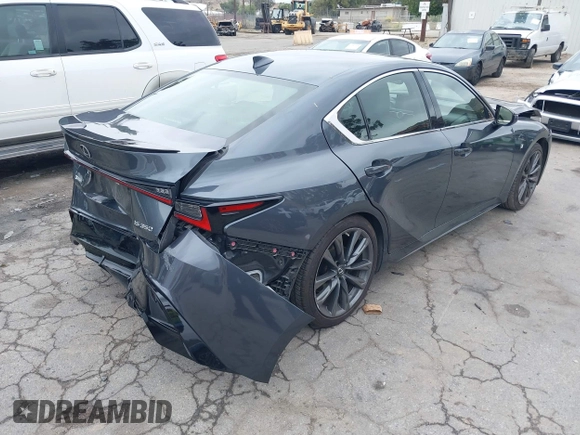 2021 Lexus IS 350 F Sport with VIN JTHGZ1B28M5044280, listed as a IAAI auction lot 42202029 with 49,048 mi miles and . Bid and sale history available at DreamBid. Image 4.