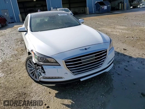 2017 Genesis G80 5.0L Ultimate with VIN KMHGN4JF9HU173414, listed as a Copart auction lot 48376955 with 105,963 mi miles and Salvage Title. Bid and sale history available at carsss.com. Image 11.