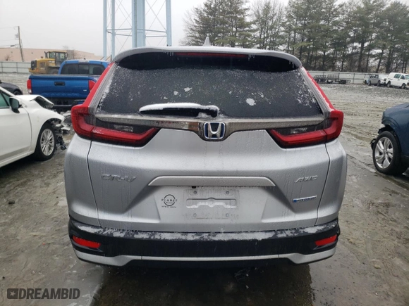2022 Honda CR-V Hybrid EX with VIN 5J6RT6H51NL056661, listed as a Copart auction lot 43390735 with 56,710 mi miles and Salvage Title. Bid and sale history available at carsss.com. Image 6.