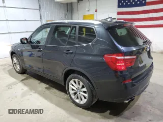 2013 BMW X3 xDrive28i with VIN 5UXWX9C50D0D08990, listed as a Copart auction lot 51432345 with 101,053 mi miles and Salvage Title. Bid and sale history available at DreamBid. Image 2.