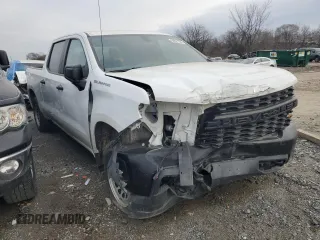 2021 Chevrolet Silverado 1500 Work Truck with VIN 1GCPYAEH8MZ211105, listed as a Copart auction lot 80907284 with 67,016 mi miles and Salvage Title. Bid and sale history available at DreamBid. Image 4.