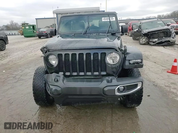 2022 Jeep Wrangler Unlimited Sport with VIN 1C4HJXDG6NW258091, listed as a Copart auction lot 45484735 with 42,534 mi miles and Salvage Title. Bid and sale history available at DreamBid. Image 15.