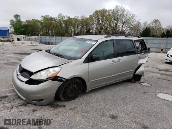 2008 Toyota Sienna CE z VIN 5TDZK23C98S142438, wystawiony jako Copart lot #54898675 z przebiegiem 211 400 mil mil oraz Szkoda całkowita • Salvage title. Historia ofert i sprzedaży dostępna na DreamBid. Obrazek 1.