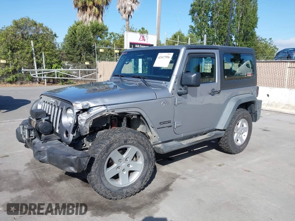2018 Jeep Wrangler Sport S with VIN 1C4GJWAG9JL931235, listed as a IAAI auction lot 42417596 with 93,635 mi miles and . Bid and sale history available at DreamBid. Image 6.