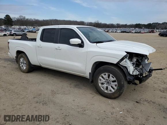 2023 Nissan Frontier SV with VIN 1N6ED1FJ9PN653677, listed as a Copart auction lot 43245835 with 20,594 mi miles and Salvage title. Bid and sale history available at DreamBid. Image 4.
